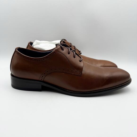 Johnston & Murphy Men Stockton Plain Toe Shoe US 13 M EU 47 Brown Leather NWOB main image 12
